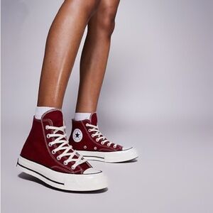 Burgundy High-Top Converse CHUCK 70